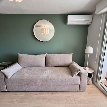 Studio Vue Mer Avec Piscine Et Terrain De Tennis Sausset-les-Pins Eksteriør bilde